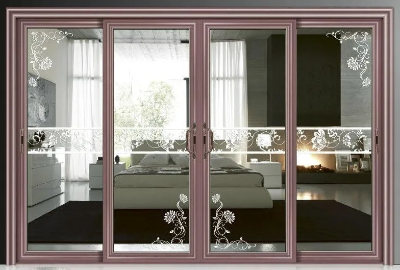 Алюминий художественный главной двери и резьба по дереву, дизайн