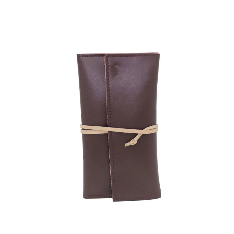 Newest generation leather tobacco pouch with cigarette rolling paper holder slot