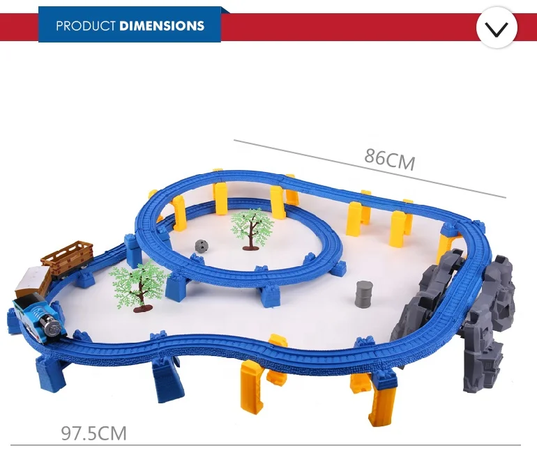 Self-assembly kids diy electric train track toy for funny games