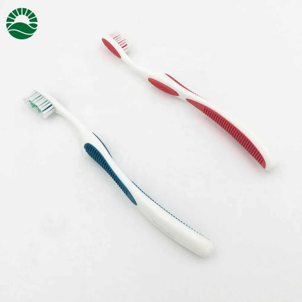 Big handle grown people toothbrush with gum massager