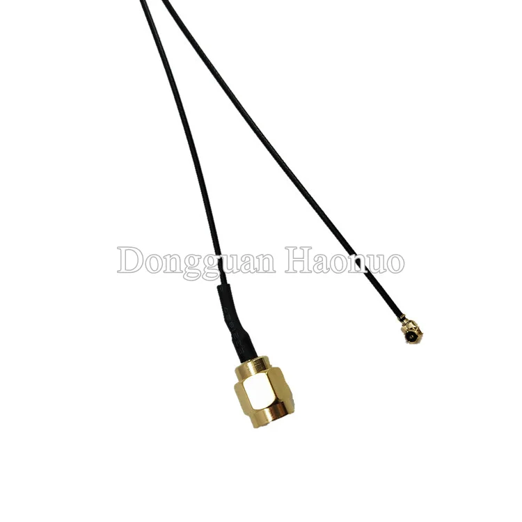 Antenna Ufl Extension Cable RG113 Micro Coaxial Cable Assembly IPEX / U.FL To SMA Male Bulkhead Pigtail Cable