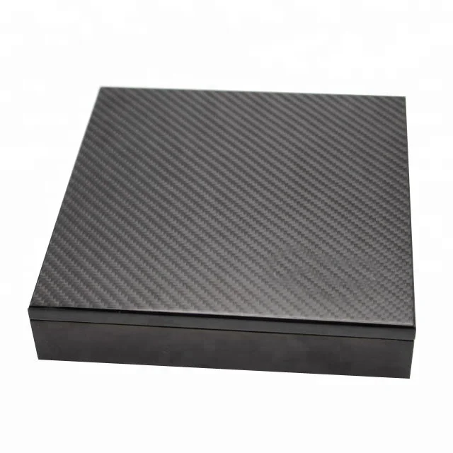 custom design hot sale luxury carbon fiber wooden chocolate box for dubai market