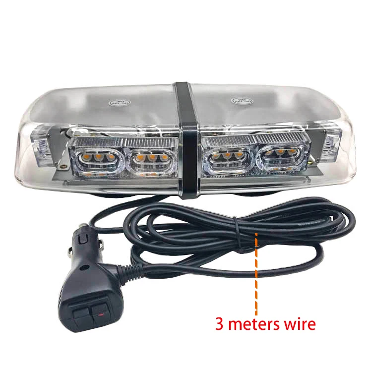 12V 36W emergency warning flashing led amber yellow hazard warning lights amber strobe light bar