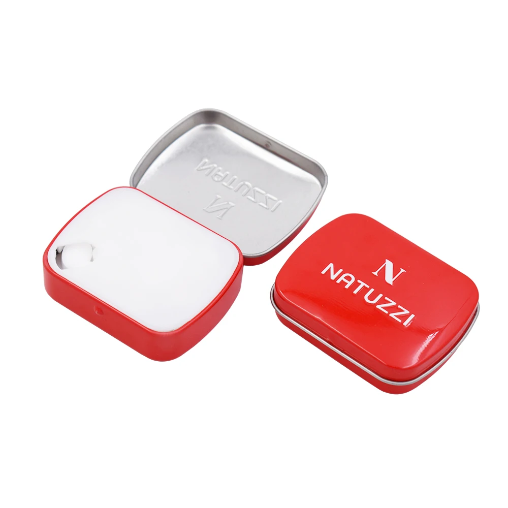 
Recycled Customized Rectangle Red Tin Box For Candy Mint 