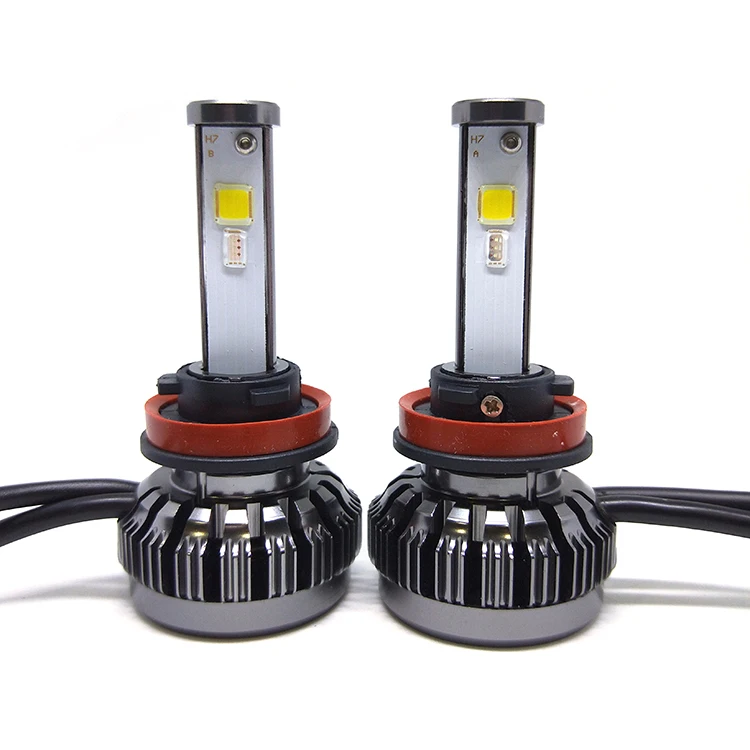 Music Control Colorful RGB LED Headlight H7 H11 H4 High Quality Car LED Bulb