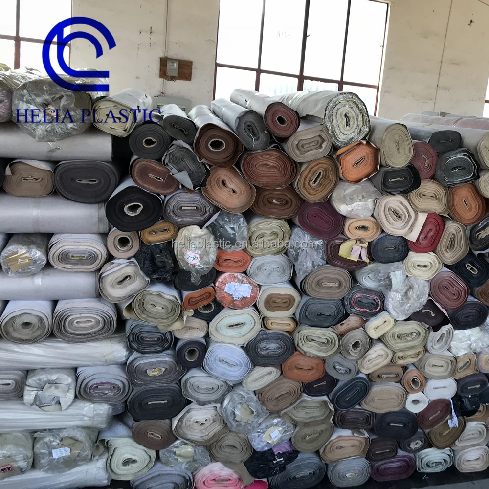 PVC sofa Leather stock lot used for chair and furniture