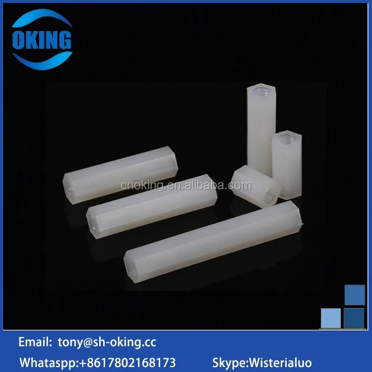 Plastic nylon pcb standoff with hex