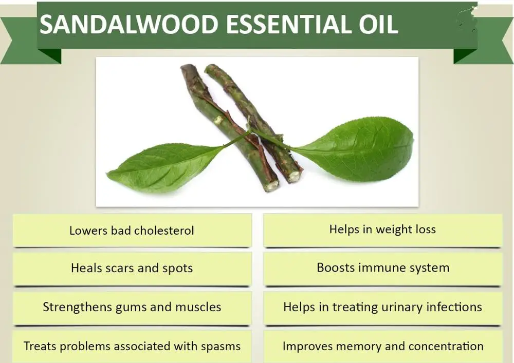 100% чистый натуральный аромат эфирного сандалового дерева