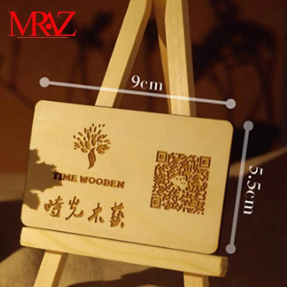 Wholesale bamboo or wood carving business cards printed on wood
