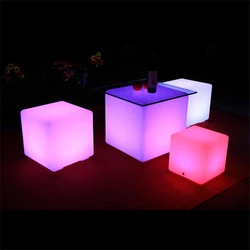 original plastic hollow plastic cube garden table/60cm diameter garden table
