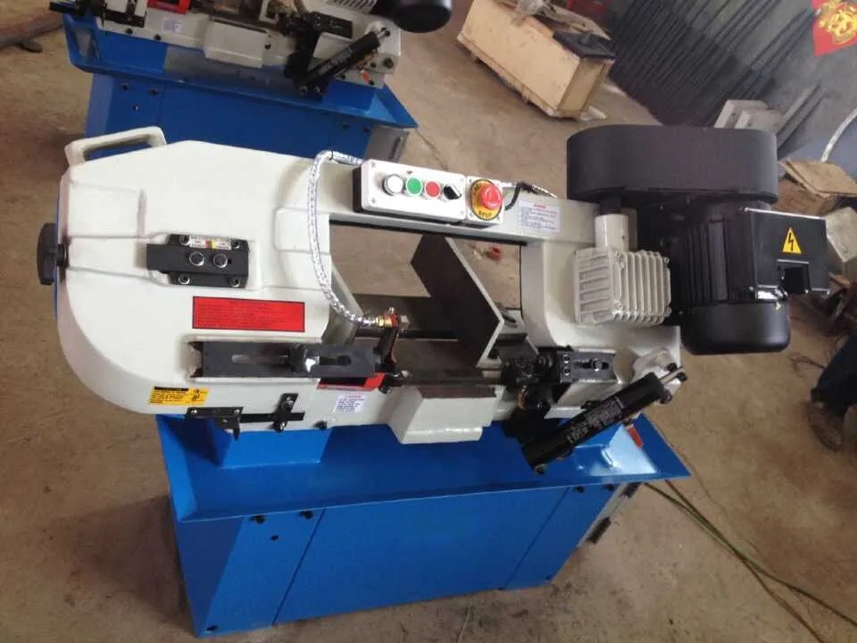 Semi auto band saw machine angle rotating band saw machine