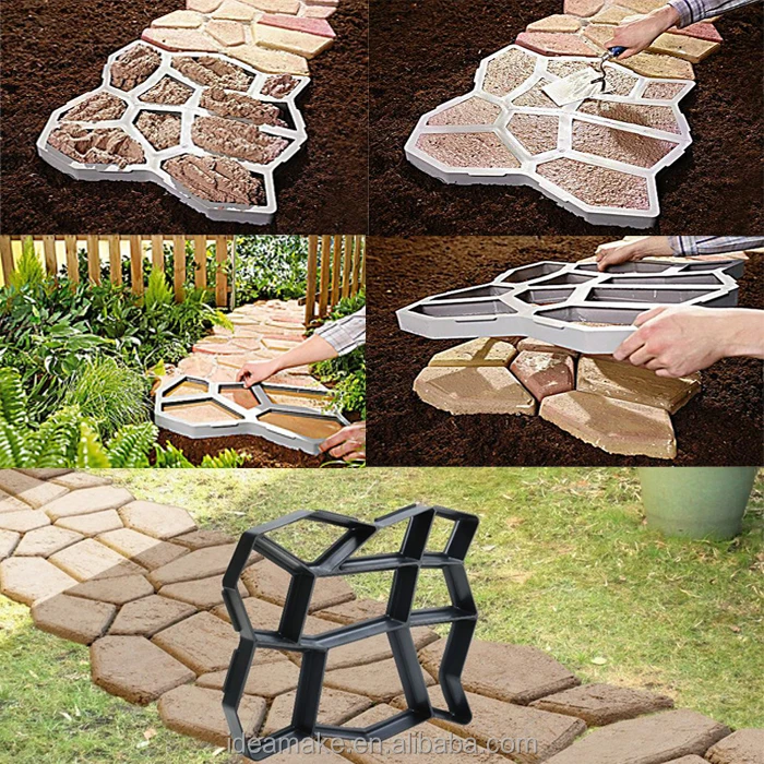 Paving Stone Mold for pavement paths Pathway mould plastic concrete pavement mould