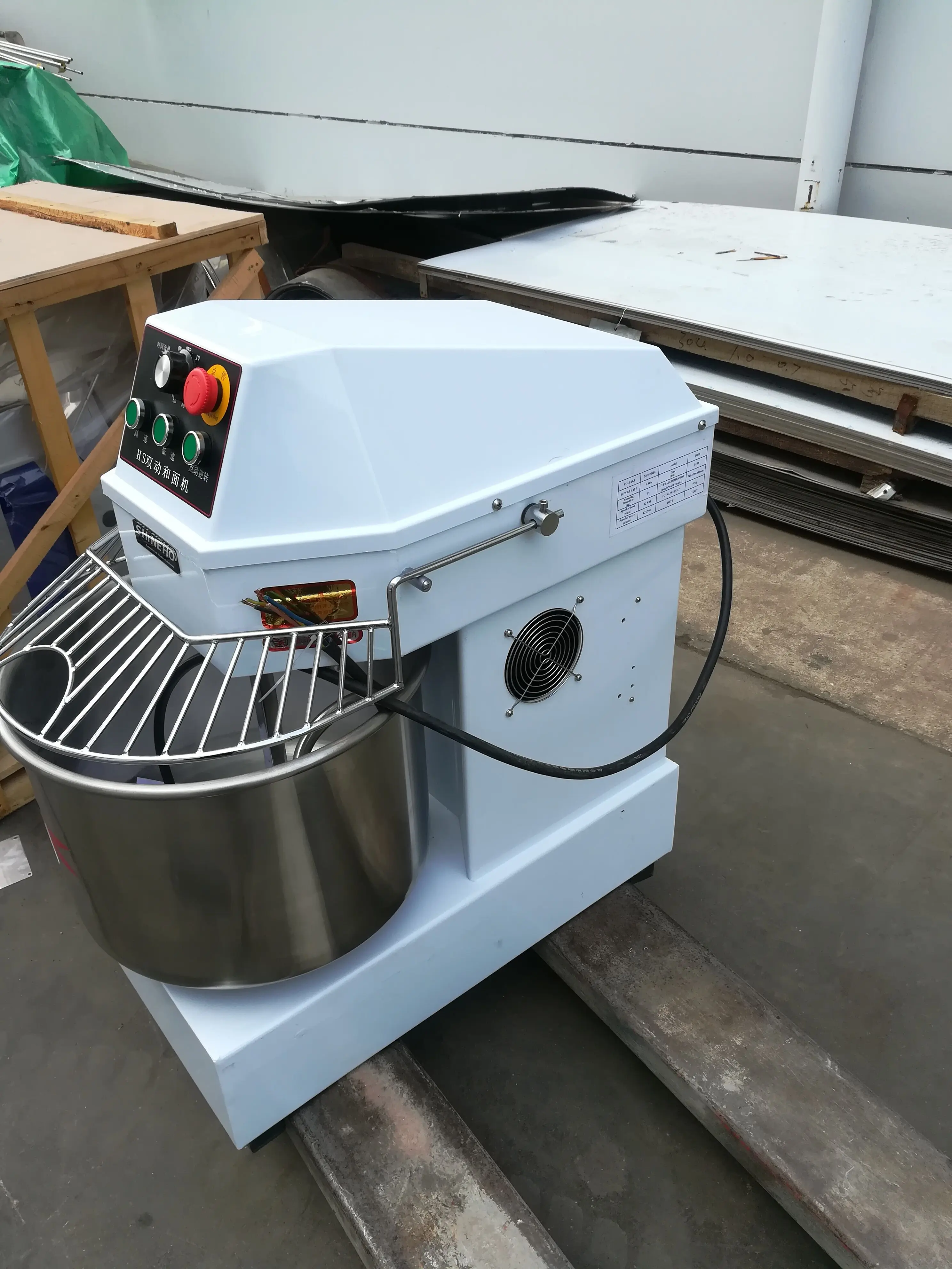 AIibaba Recommend* Commercial English Panel Double Speed Spiral Dough Mixer 30L