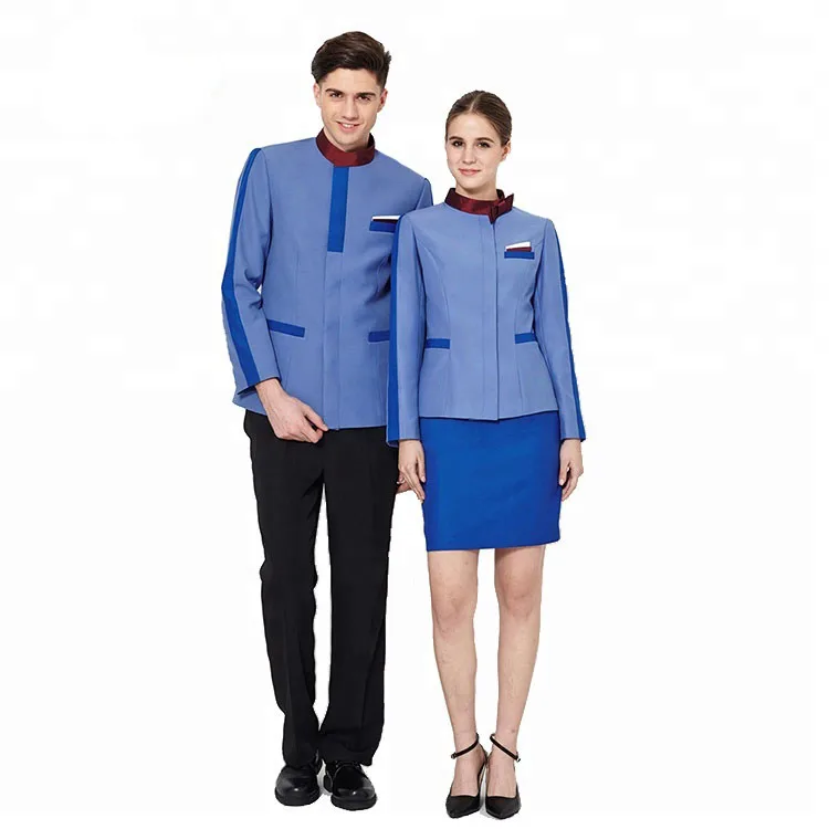 Wholesale receptionist hotel uniform for front desk staff /waiter uniform design