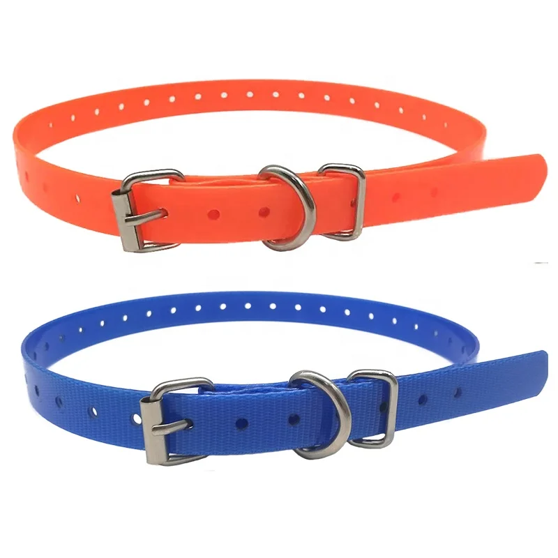 Tough Waterproof Blaze Blue Plastic Polyurethane TPU Dog Fence Collar for PT0X1/PT0Y1/PT0Z1