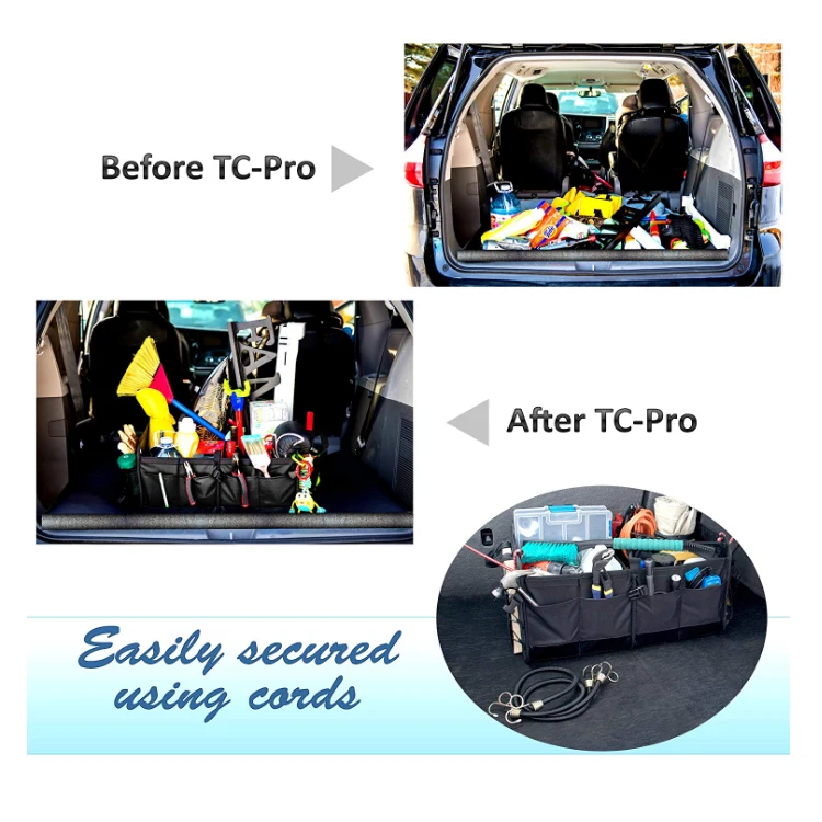 Wholesaler Multi Pocket Large Capacity Folding Car Seat Back Trunk Organizer Storage Bag
