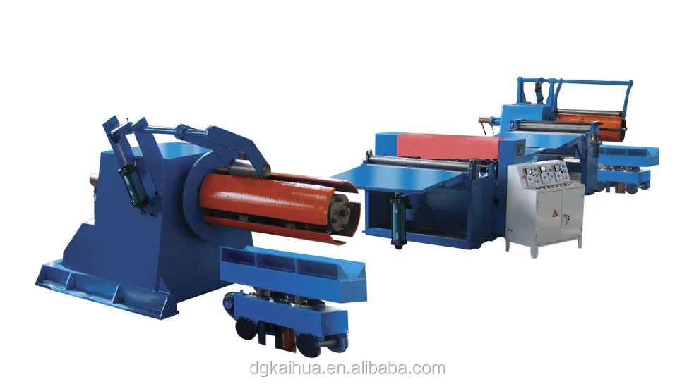 
metal coil uncoiling and cut to length process line 