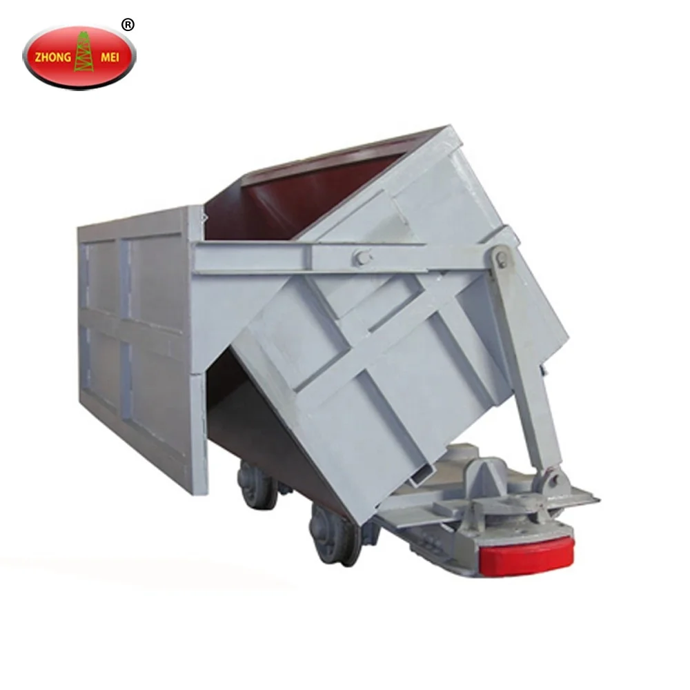 KZ1.2 Curved Rail Side Dumping Mine Car/Narrow Gauge Mine Car