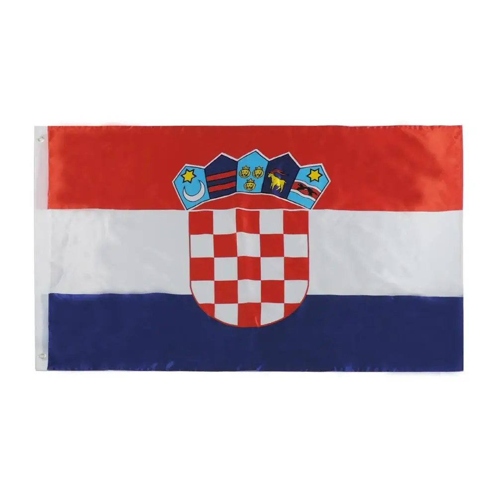Custom size all countries of the world flag Croatia National Day banner china factory cheap Croatia promotion flag