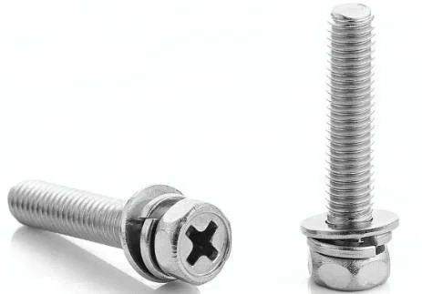 Furniture zinc yellow hex flange head steel screws