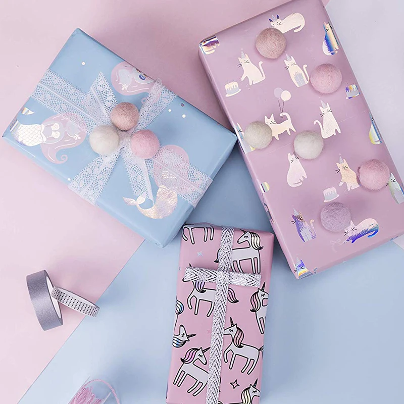 
Wholesale Eco Friendly Material Printed Gifts Wrapping Paper 