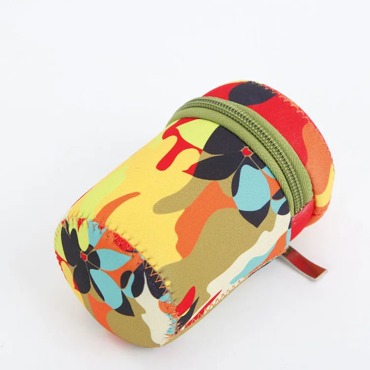 2023 Wholesale tube printed neoprene baby bottle cooler bag with zipper