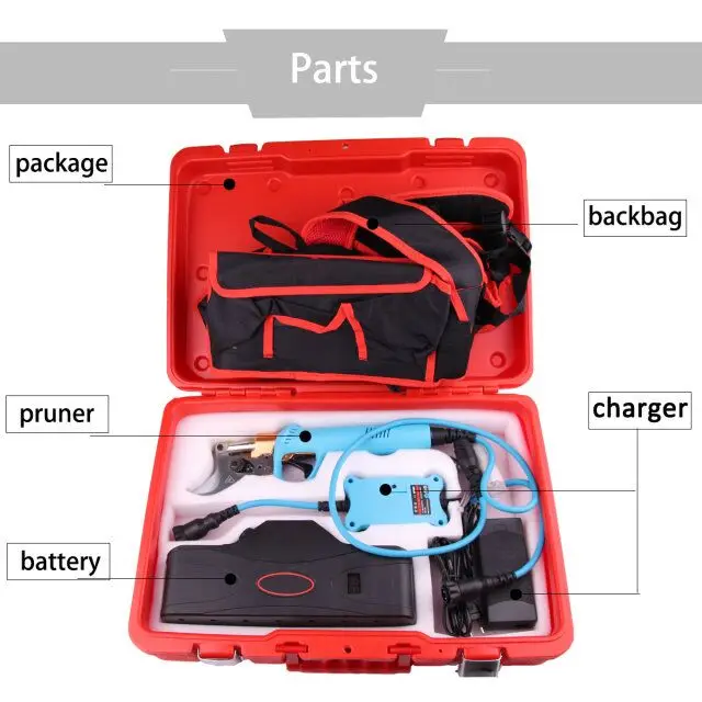 Режущая поверхность 45 мм подходит для обрезки литиевых батарей в фруктовых деревьях