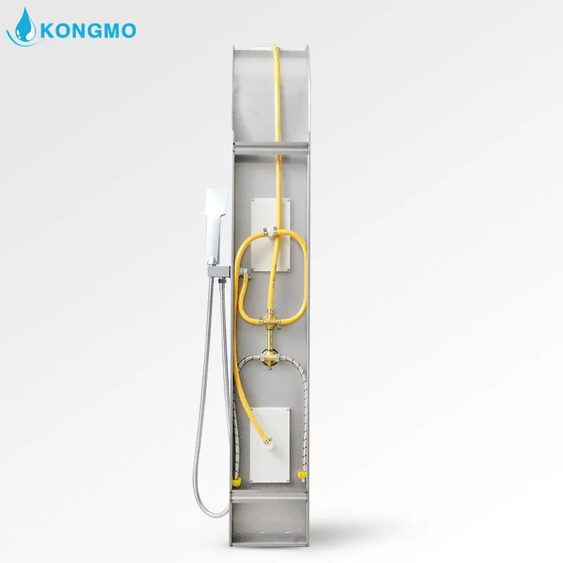 
colonne hydromassage douche bathroom brushed shower tower wall panel 6011 