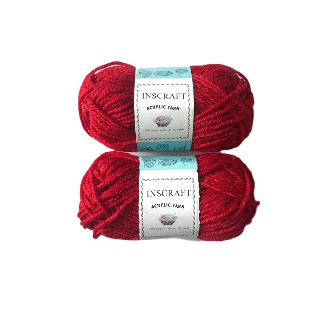 
OEM free sample 4ply hand knitting yarn 100% acrylic line 