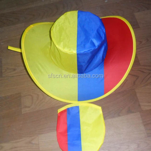Wholesales Custom Printing Polyester Foldable Cowboy Hat