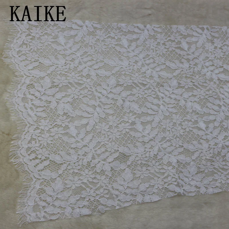 Custom cheap african tulle white lace fabric