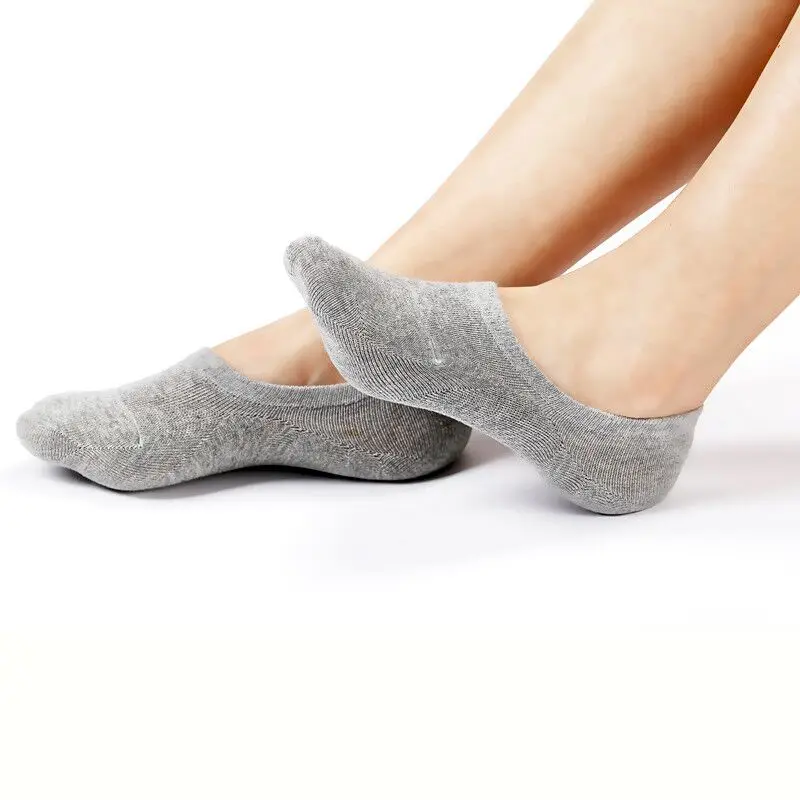 Custom logo Cheap Wholesale Invisible Socks Women Summer Breathable Low Cut socks Classical Black White Grey Men no shows Socks