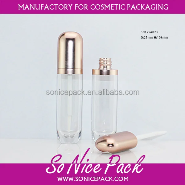 Элегантный пустой блеск для губ контейнер 4 мл с аппликатором