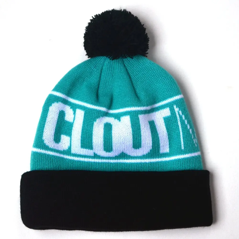 BSCI factory Good Quality Jacquard Cotton/ Acrylic Knitted Beanie,Winter Hat