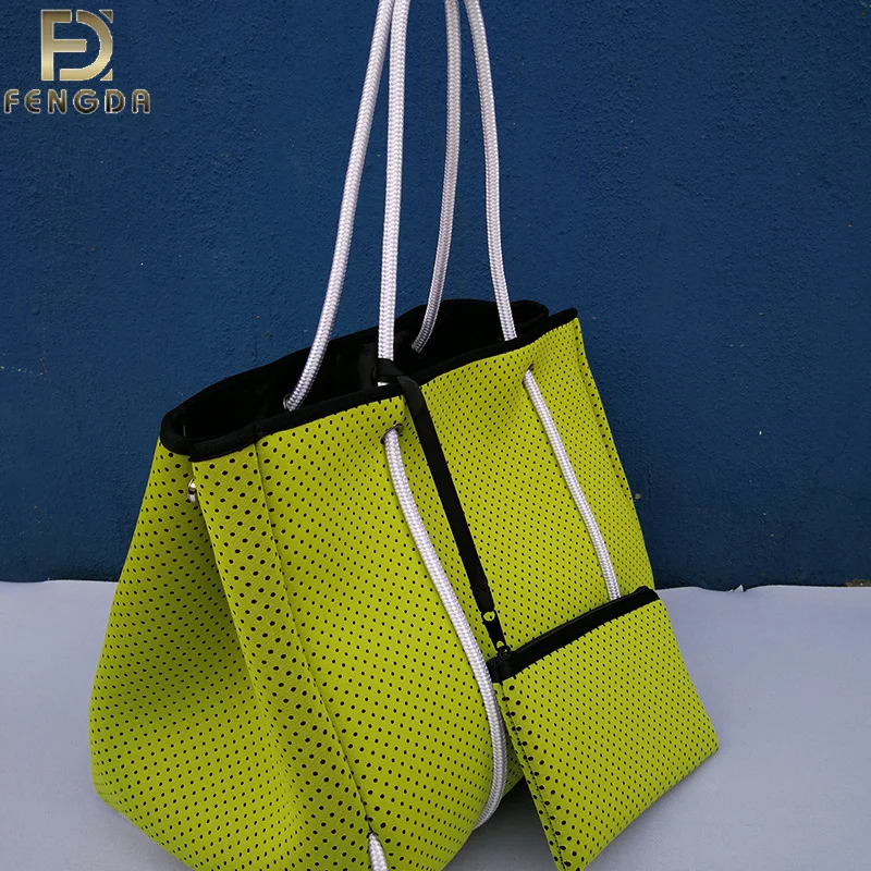 FD-TB025 fashion ladies handbags neoprene square handbag hand bag