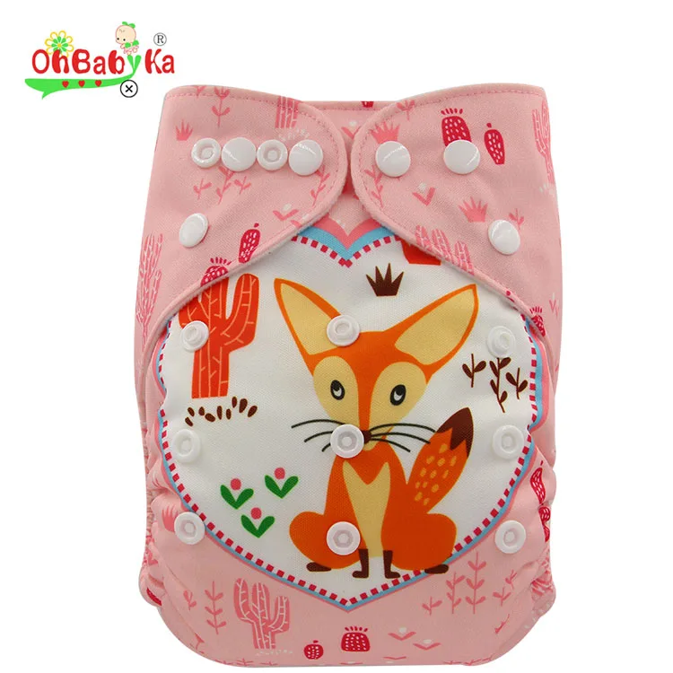 Ohbabyka Digital Position Baby Washable Diapers Reusable Nappy Baby Cloth Diapers Custom