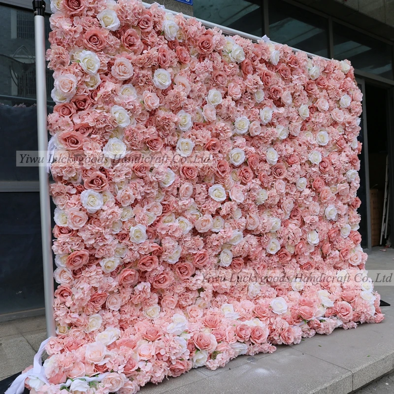 LFB1101 roll up flower wall cloth base for wedding photo backdrop