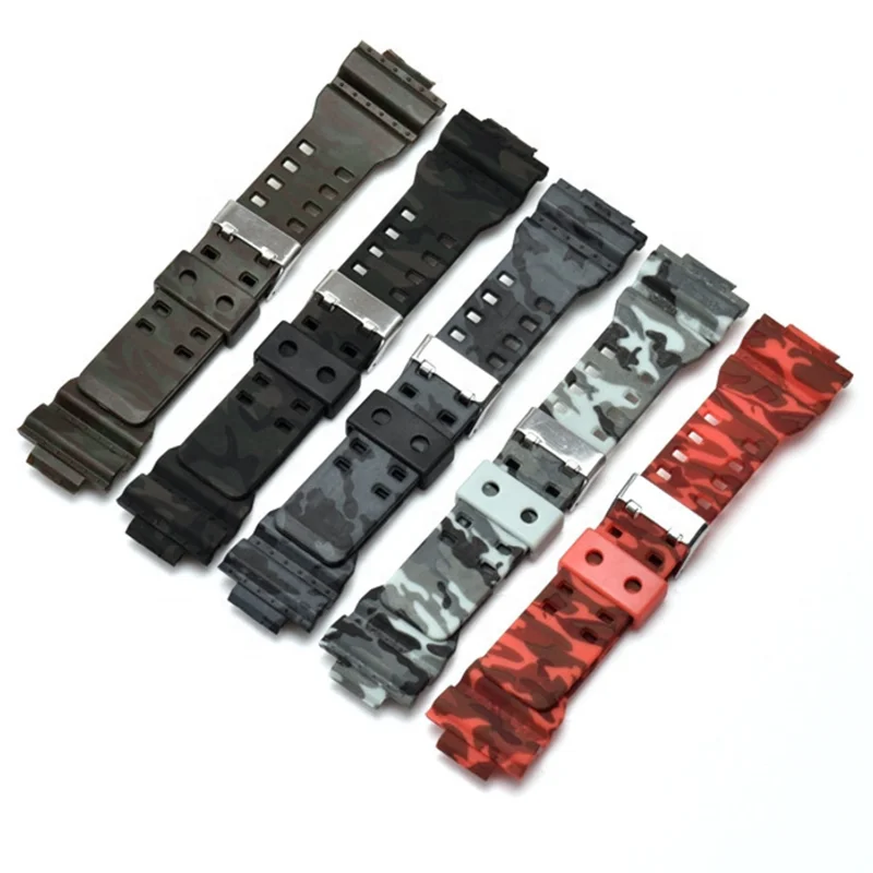 water-proof sport TPU replacement G shock watch band for brand wrist