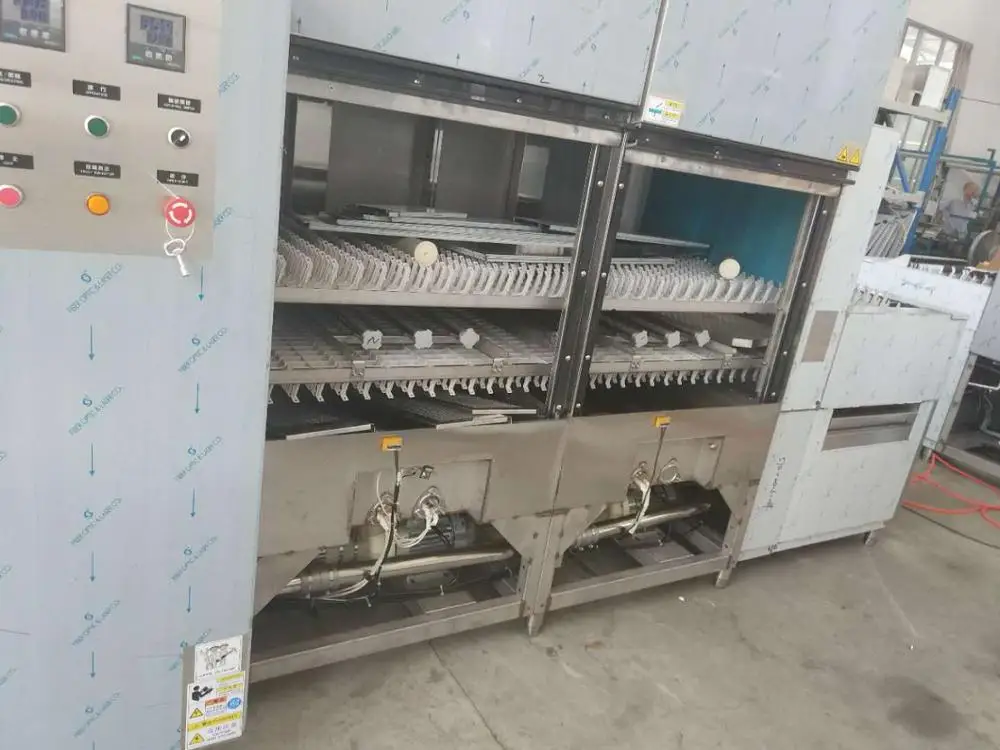 single washing tank flight type conveyor commercial dishwasher