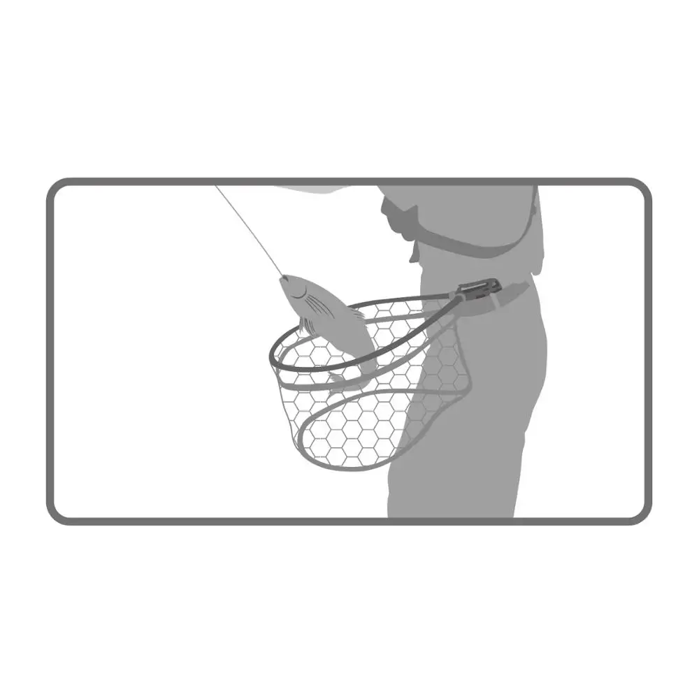 High quality compactly designed fly fishing landing net