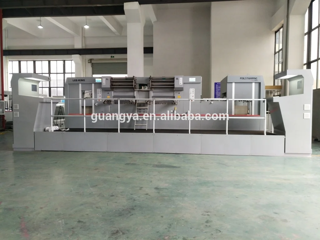 LK2-106MT высокоэффективный Двойной Пресс, автоматическая машина для горячего тиснения и штамповки фольгой, 2 станции в одном проходе