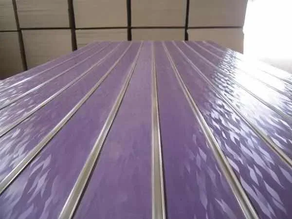 
High quality melamine MDF slotted wall panel 