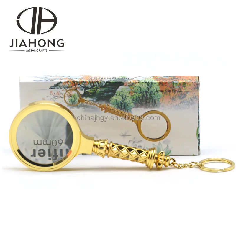 Metal hand reading 10x magnifying glass
