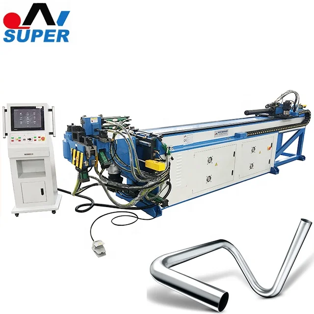 cnc stainless steel round tube bender exhaust hydraulique pipe bending machine