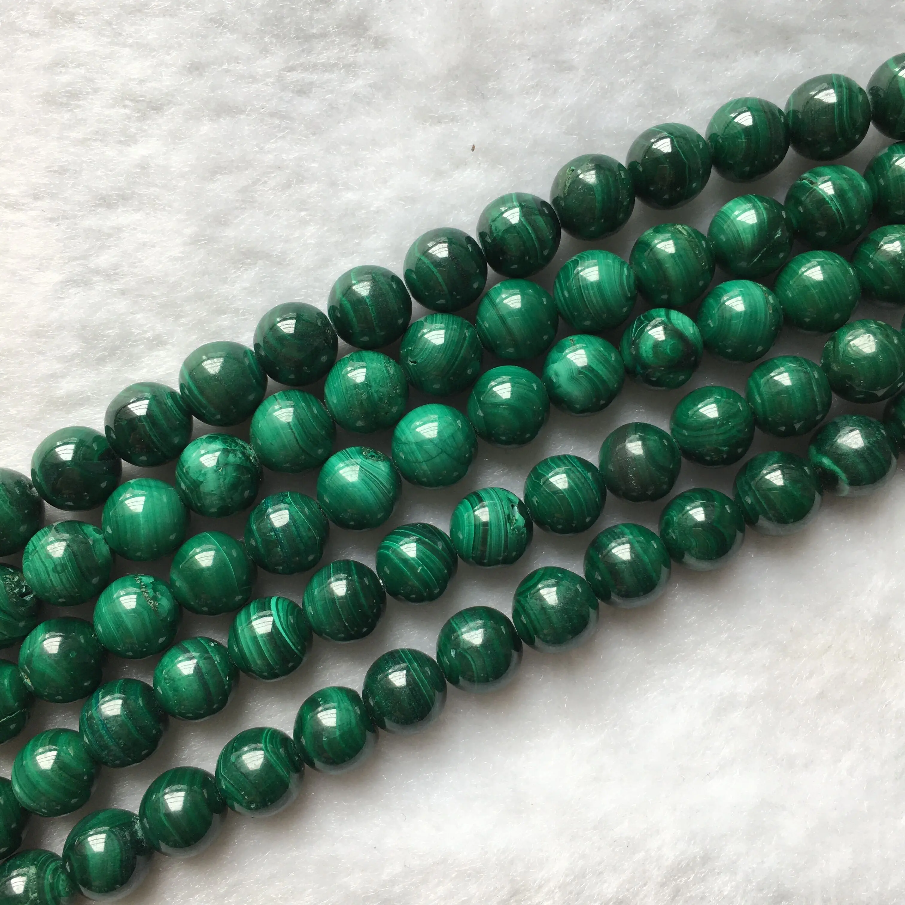Made In China Best Sell 10mm Round Malachite Green Natural Stone Beads For Gemstone Jewelry