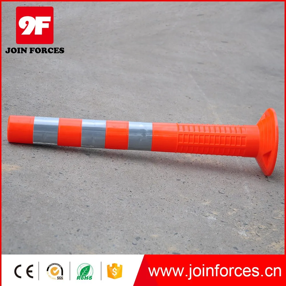 9F Reflective PE Reflective Delineator Pvc Bollard