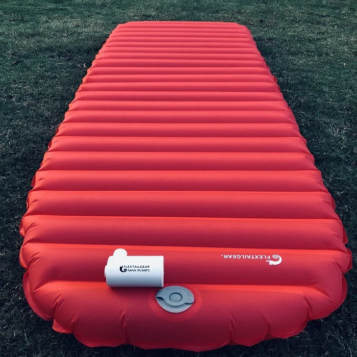 Flextailgear portable king size big size light outdoor inflatable air mattress