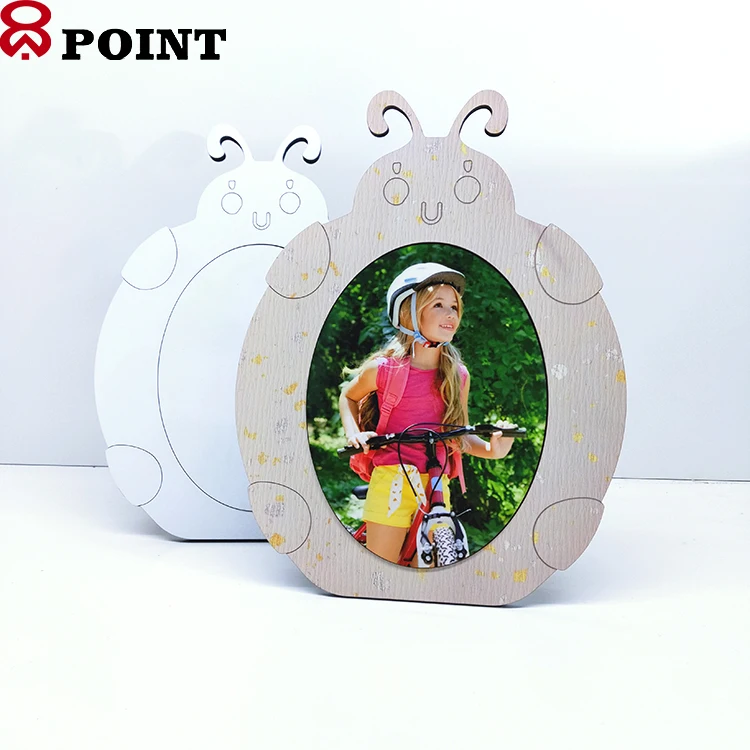 Substitutable Sublimation MDF Blank  picture frames for home decor Cartoon like for Children