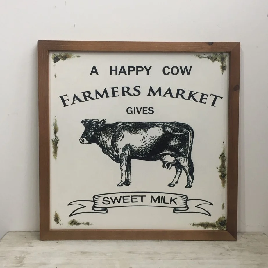 Farm Animal Wall Decor Sign