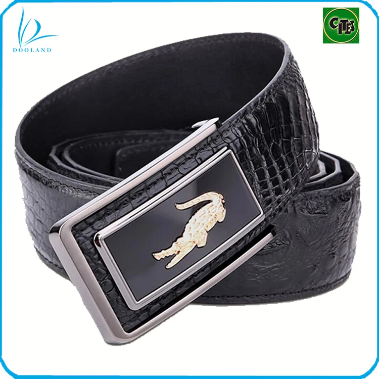 Роскошный высококачественный мужской ремень из натуральной крокодиловой кожи